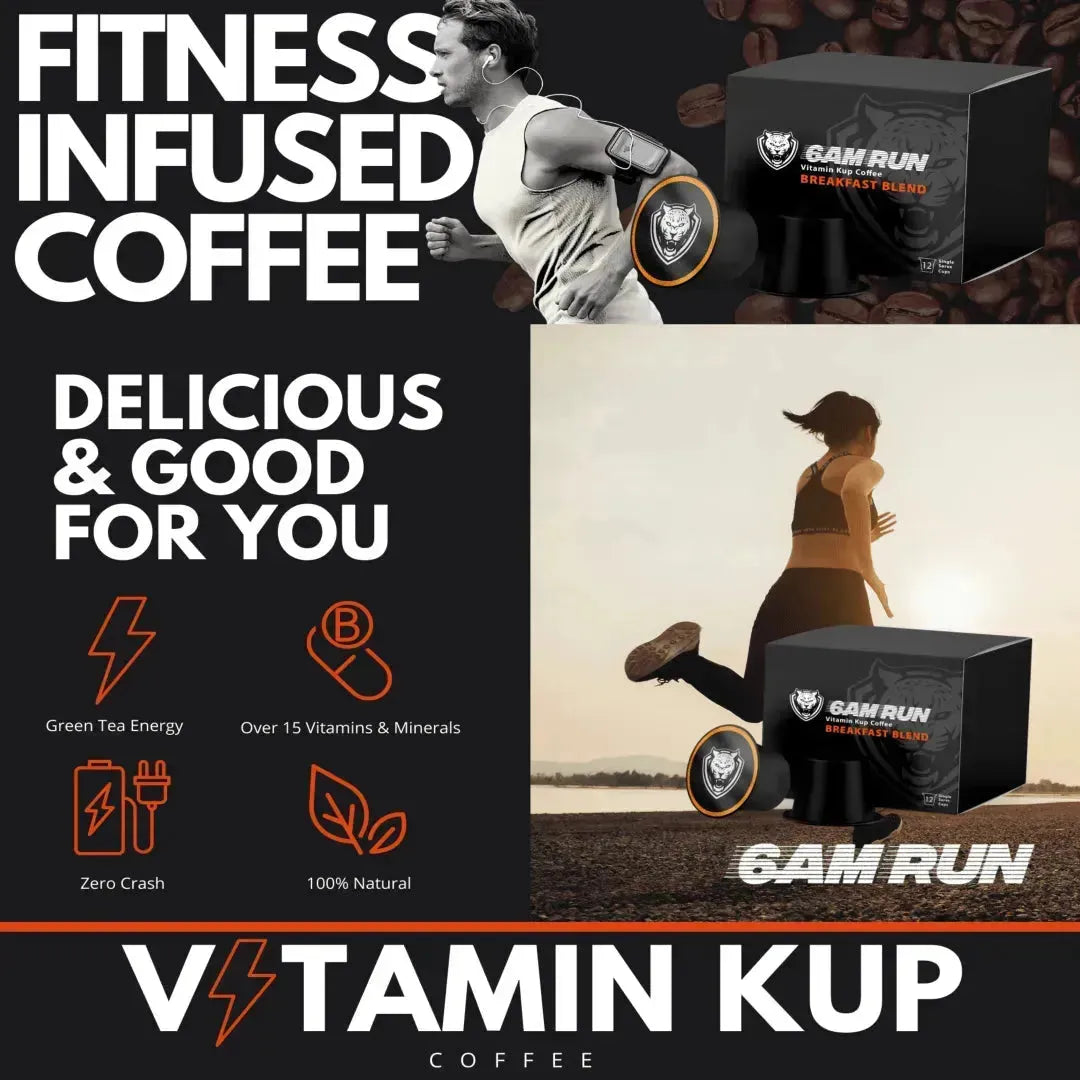 Café vitaminado para correr de 6AM