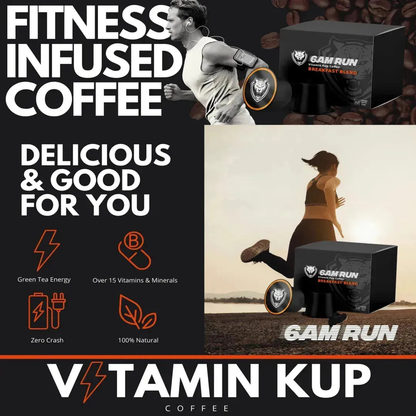 Café vitaminado para correr de 6AM