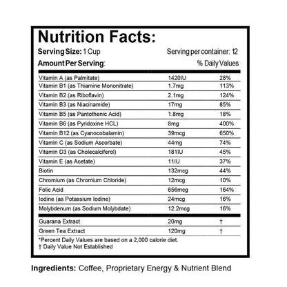 Café vitaminado para correr de 6AM