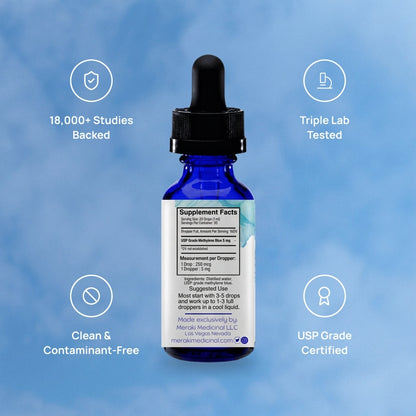Azul de metileno de grado USP Meraki Blu 150 mg