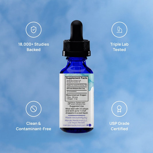 Azul de metileno de grado USP Meraki Blu 150 mg